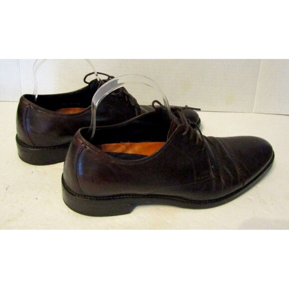 Cole Haan Oxford Shoes Brown Leather Lenox Hill Cap Toe Lace Up Size 8M